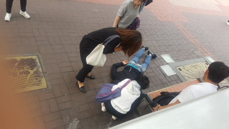  산본역 로데오거리 출근길에