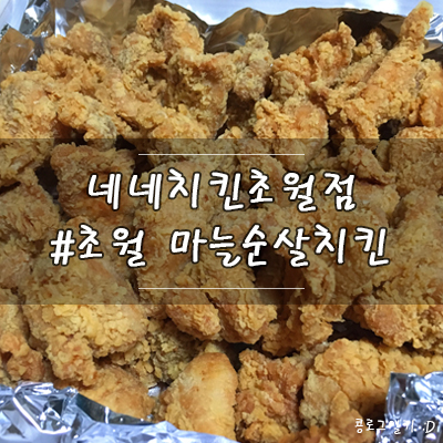  경기 광주 맛집 : 초월 야식배달 네네치킨초월점( 마늘순살치킨 )
