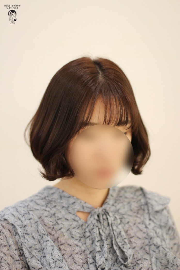  앞머리 있는 단발 c컬펌 언제나 옳아요!