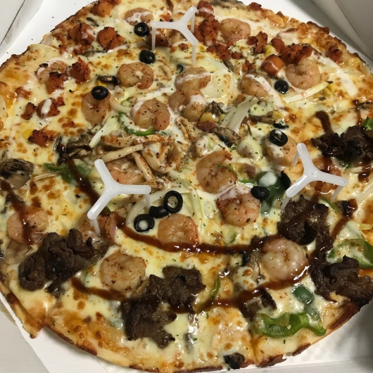  [강동구 길동 피자 배달 인생 존맛 피자꾼 천호동점/ 베라 파인트 쫀떡궁합 대존맛]밑빠진 돼지에 음식 붓기