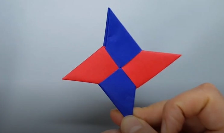 표창 종이접기 수리검을 만들어보자 ninja Spear Origami
