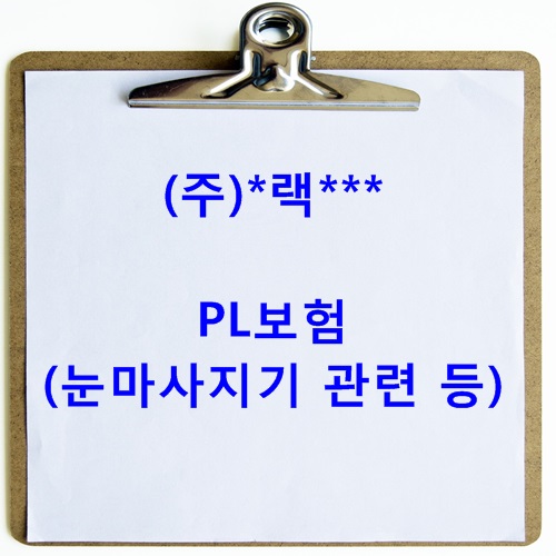  [사례] (주)*랙*** 눈마사지기 PL보험
