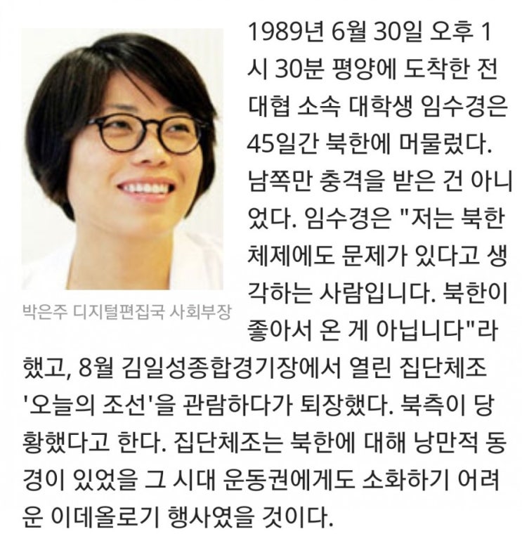 임수경 vs 문재인, 어떻게 소견머리가 대학생 임수경보다 나은게 없어 보이는군요/최석태/ 임수경 vs 문재인, 어떻게 소견머리가 대학생 임수경보다 나은게 없어 보이는군요/최석태/