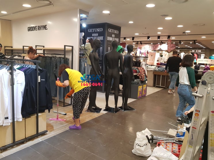  대구준공청소 새벽 동아쇼핑 백화점 시공 입니다