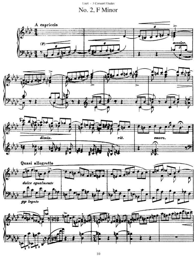 리스트 연주회용 연습곡 2번 악보 Etudes de Concert No.2 "La leggerezza" 리스트 연주회용 연습곡 2번 악보 Etudes de Concert No.2 "La leggerezza"