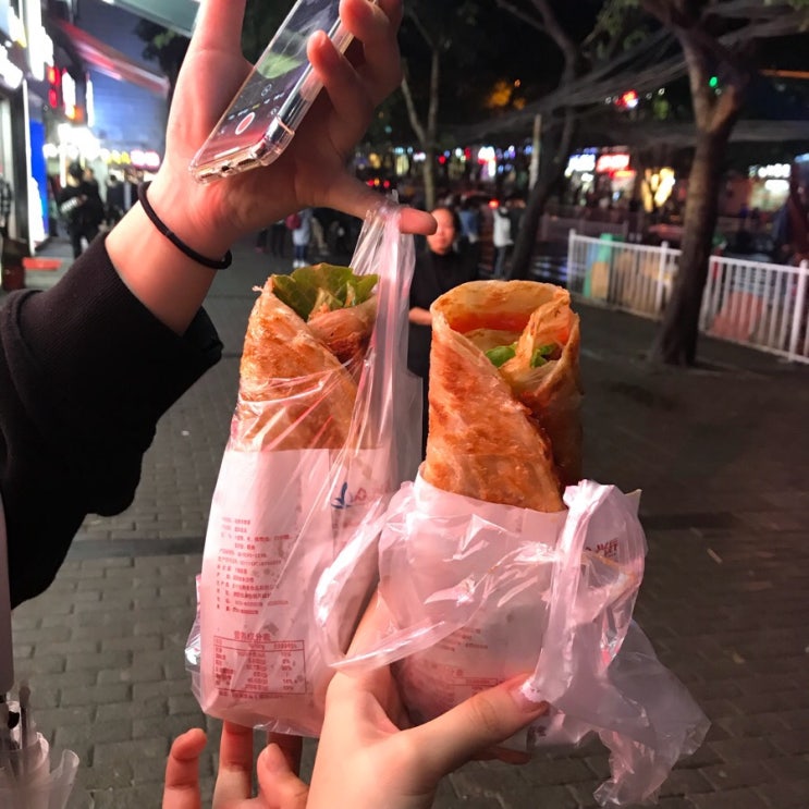  180928 중경우전대학 교환학생 일기 D+20 깐궈 干锅+쇼자빙 手抓饼편