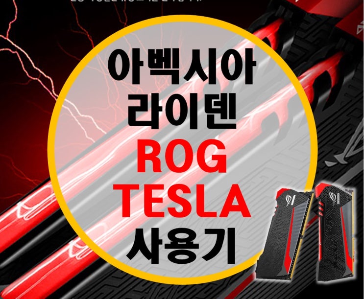 AVEXIR DDR4 RAIDEN ROG TESLA (아벡시아 라이덴) 후기