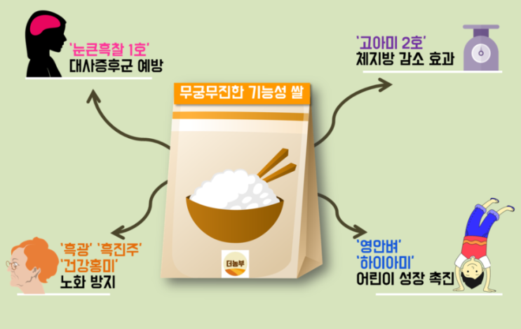  쌀의 효능, '콜레스테롤을 낮추어주는 건강홍미'