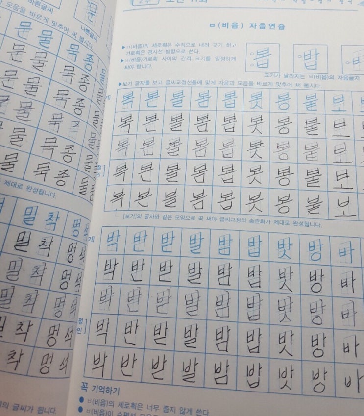  2년간의 악필 교정