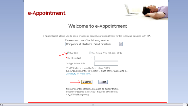 싱가포르 ICA e-appointment 예약하기 : 네이버 블로그