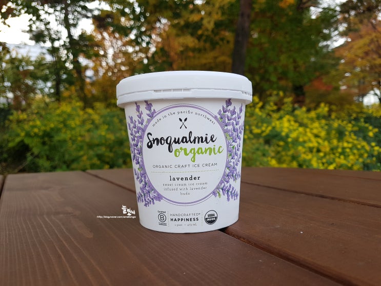 미국 유기농 인증 라벤더 아이스크림 스노콜미(SNOQUALMIE)