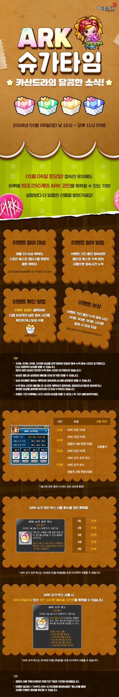 18.01.04】메이플스토리 클라이언트 패치 한번에 보기 (신직업 아크, 슈가타임, 골드애플, 뷰티스트리트, 디스커버리) : 네이버  블로그