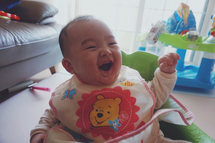  5개월 아기 발달 + 초기 이유식 시작!