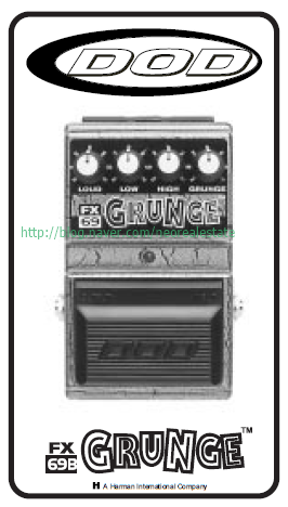 DOD FX69 Grunge (初期USA製、Digitechではない) ♪名機♪DOD GRUNGE FX69