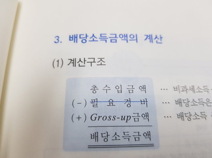  배당소득금액의 계산