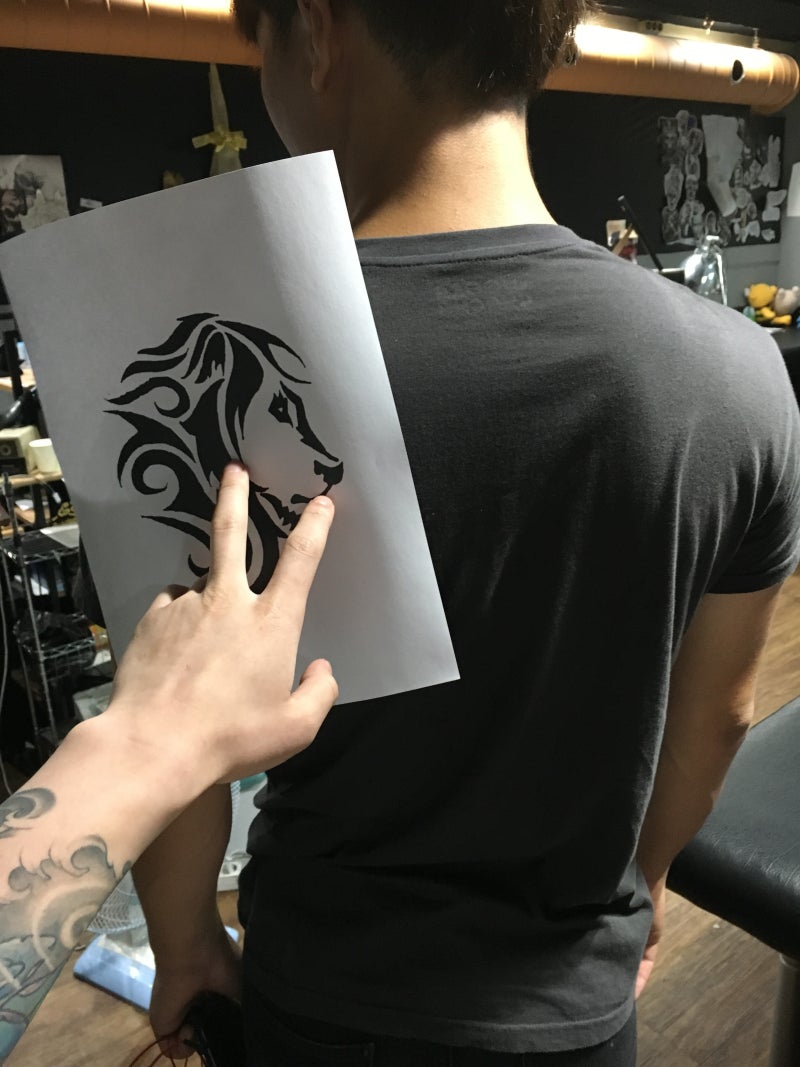 건대타투의 늑대 트라이벌타투 작업~ : 네이버 블로그, image size:800x1067