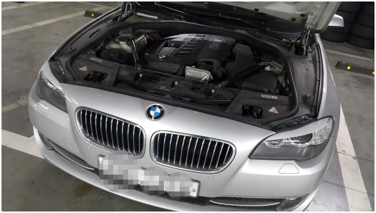  BMW528i 계기판 엔진경고등점등 최대구동출력을 사용할수없습니다.