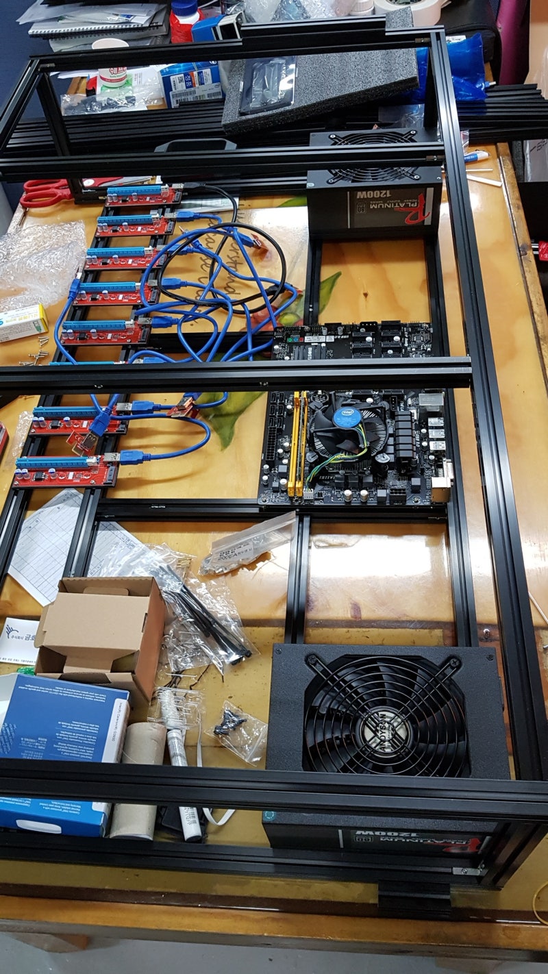 1080ti 11way 채굴기 조립 : 네이버 블로그