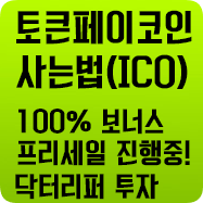  토큰페이 특징과 사는방법 (ICO 보너스50%)