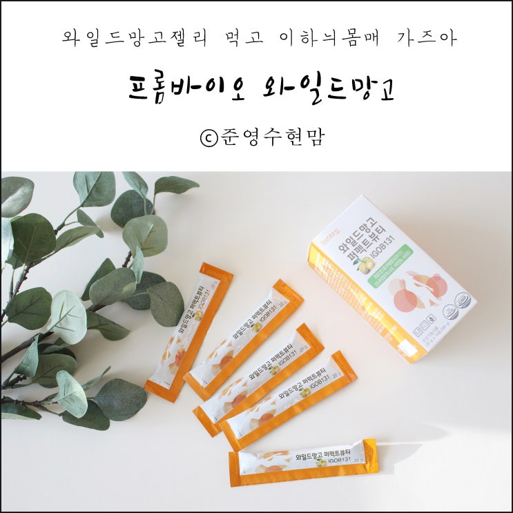  프롬바이오 와일드망고젤리 먹고 이하늬몸매 가즈아