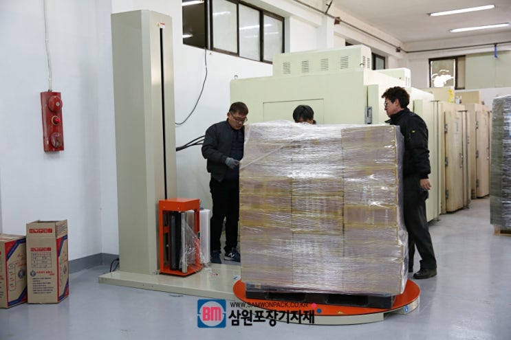  파렛트랩핑기를 이림전자에 출고했습니다[삼원포장기자재]