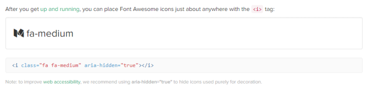 Set &lt;aria-hidden="true"&gt; attribute for fontawesome icons with JavaScript