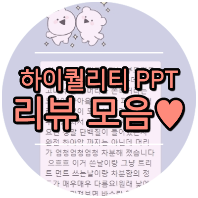  하이퀄리티 트리트먼트 : 극손상모 전용 PPT 트리트먼트 솔직 리뷰