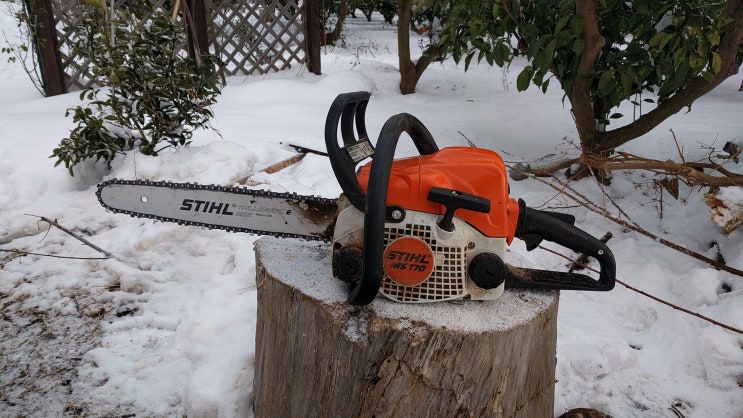 스틸 170 (stihl 170) 엔진톱 시동걸기