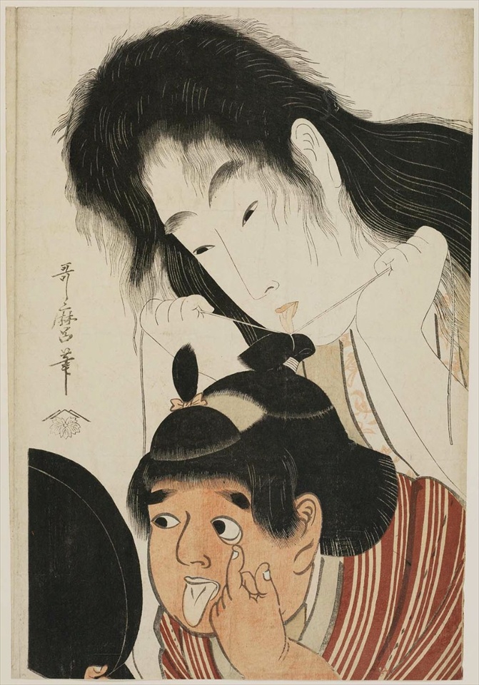 기타가와 우타마로 喜多川歌麿 의 작품세계 Kitagawa Utamaro 風俗画 네이버 블로그
