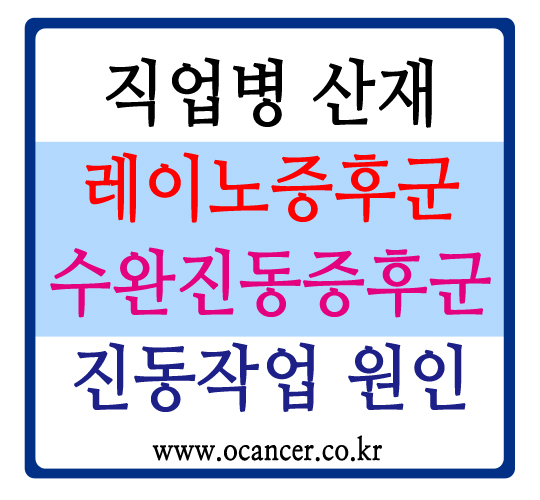  레이노병 진동증후군 레이노증후군 산재 직업병