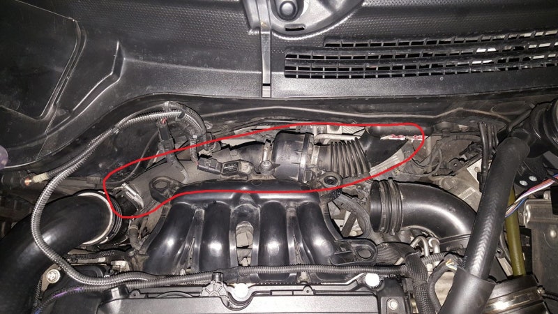 [미니] 음향 발생기 제거 및 에어플로우센서(p2188),트로틀바디,흡기밸브 크리닝 : 네이버 블로그