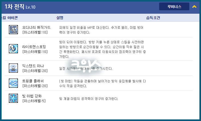 메이플스토리 루미너스 스킬트리 [꿀팁] : 네이버 블로그