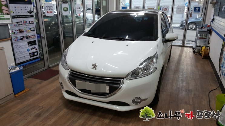  푸조208 후방 카메라 장착