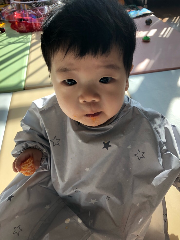 유아 미술가운 베베누보 가운