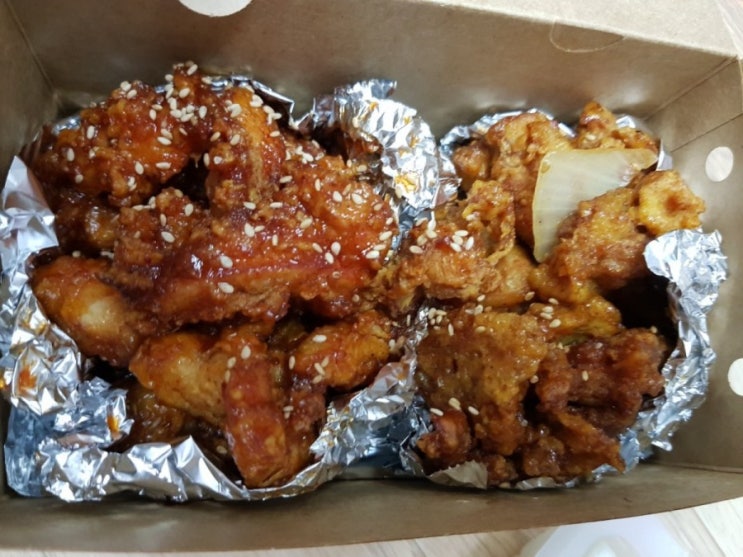  부평 배달 치킨 맛집, 노랑통닭 3종세트