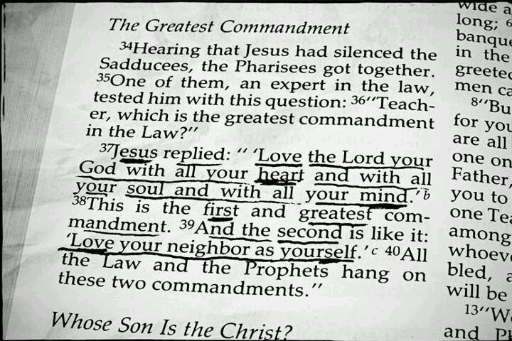 십계명(Ten Commandments or Decalogue)과 가장 큰 계명 (The Great Commandment ...