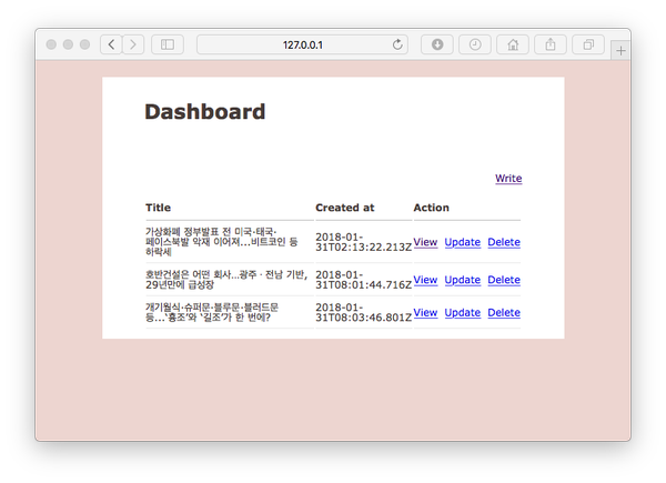  [ Node.js ] MongoDB 와 Node.js을 연동하여 게시판 만들어보기. ( 소스코드 )