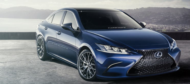 Lexus ES 2019 예상 렌더링