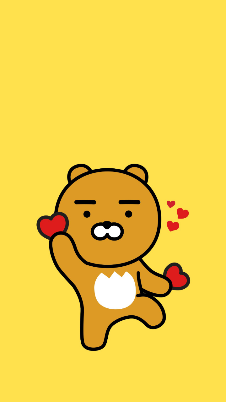 카카오프렌즈 라이언 아이폰 고화질 배경화면 01 : 네이버 블로그