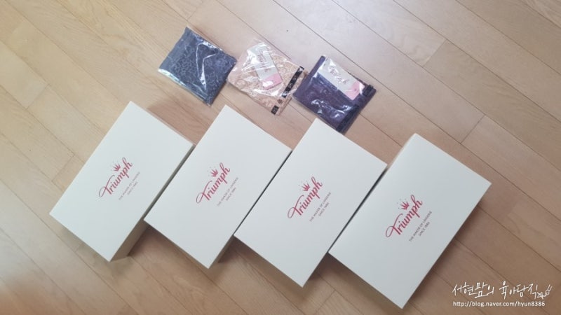 롯데홈쇼핑 직접구매한 트라이엄프 속옷후기~♪