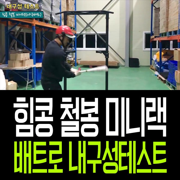 치닝디핑 힘콩 철봉 미니랙 내구성 테스트