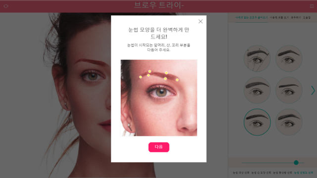 완벽한 눈썹 모양