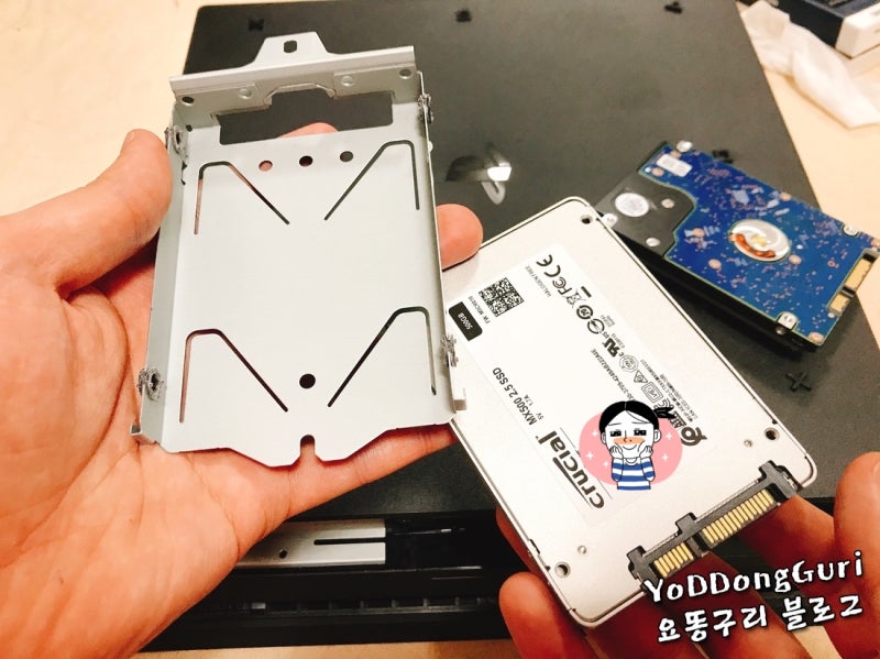 플스 프로 SSD 교체 마이크론 ssd ( ps4 pro ssd 하드 교체 ), 몬헌 게임 로딩속도 빨라짐 : 네이버 블로그
