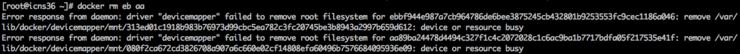  127. [Docker] Devicemapper 에서 컨테이너 삭제 시 device or resource busy 에러 해결