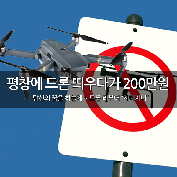 평창에서 드론 띄운 2명 과태료 200만원~ 평창에서 드론 띄운 2명 과태료 200만원~
