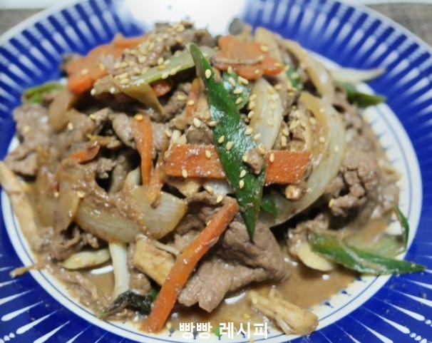  명절음식 맛있는 소불고기