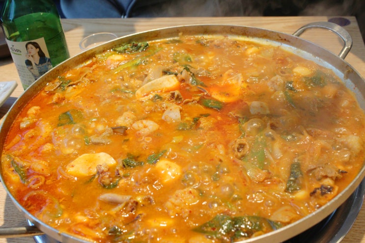 부천뉴코아 맛집 곱창전골 맛있는 용호낙지!
