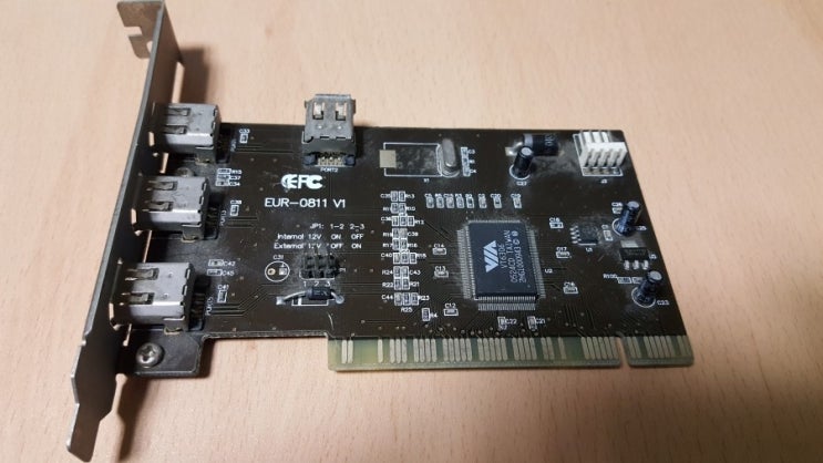  EUR - 0811 V1 - pci4포트 IEEE 1394 Firewire 컨트롤러 인터페이스 카드