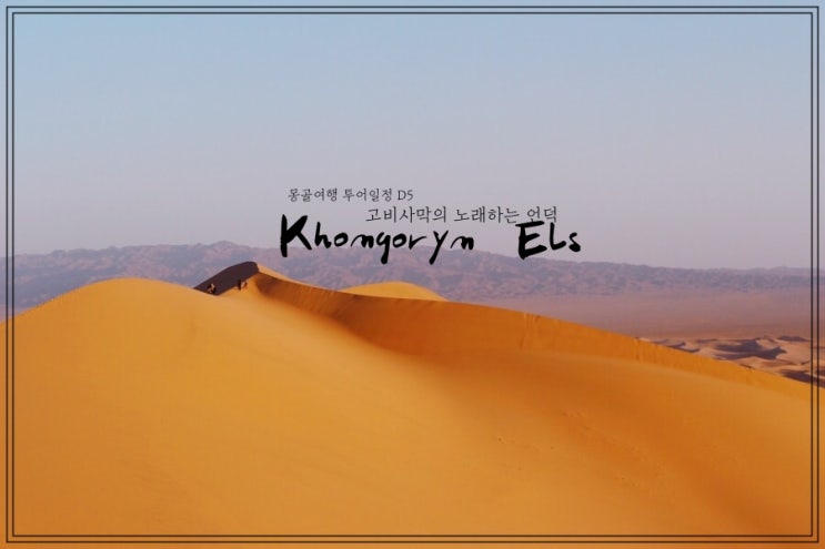  몽골여행 투어 일정 D4- 고비사막 홍골린 엘스