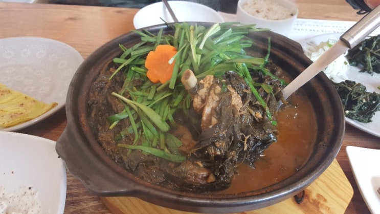  [경기/용인 맛집] 산나물과 한약재 향이 좋은 건강한 돼지 등갈비찜/ 행복한 마당